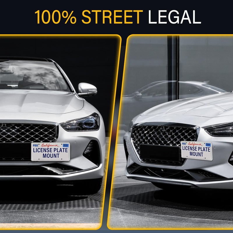No Drill License Plate Holder Compatible with Genesis G70 2019-2025