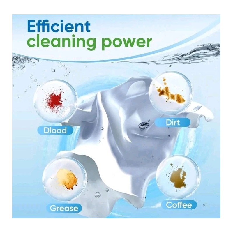 Washleaves Laundry Sheets Plastic Free Laundry Detergent Sheets Compact &