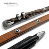 Silver Engraved Ranger Star Concho Genuine Leather Western Ranger Belt