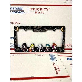 Sailor Moon License Plate Frame with a punk theme