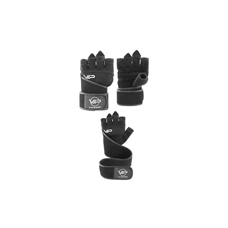 VIP Mens Womens Value Essentials Leather Breathable Weight Lifting Gym