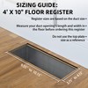 2-in-1 Vent Deflectors & Floor Vent Covers, Adjustable Floor Register