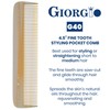 Giorgio Beard Combs Set - Handmade Ivory Beard Combs Kit