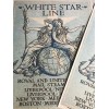 WHITE STAR LINE UNIQUE LOGO ADVERTISEMENT REPRINT