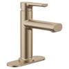 Moen Meena Bronzed Gold One-Handle Single Hole Modern Bathroom Sink