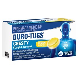 DURO-TUSS Chesty Cough Lozenges Lemon 24 Lozenges