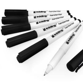 Edding Handwriter Handwriting Pen – Black Ink – 0.6mm - Pack of 6