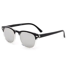 Kids Two Tone Sunglasses Flash Mirror Lens for Girls Boys UV Protection