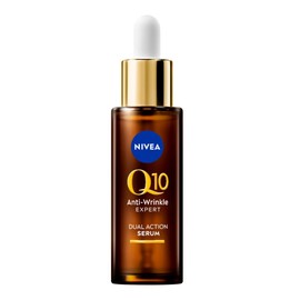 NIVEA Q10 Double Action Serum (1 x 30 ml), Firming Anti-Aging Face Serum, Anti-Wrinkle Moisturiser for the Face to Reduce Deep Wrinkles, Anti-Wrinkle Serum for All Skin Types