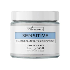 Just Ingredients Sensitive Tooth Powder – Hydroxyapatite & Arginine B for Remineralizing, Sensitivity Relief & Natural Oral Care