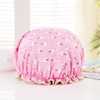 2 Pieces Flamingo Printed Shower Caps, 2 Pairs Of Absorbent
