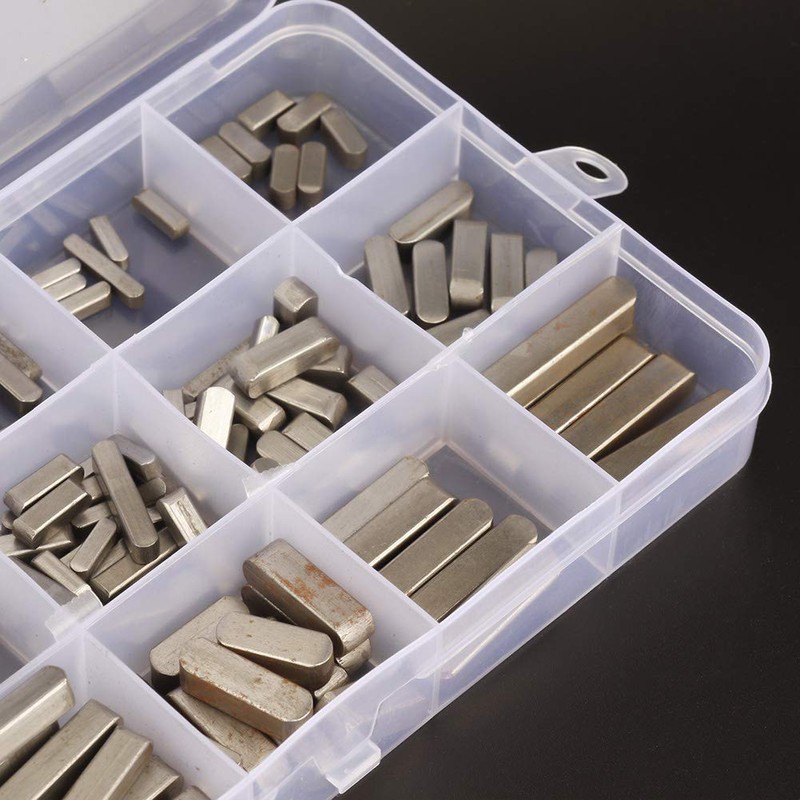 Parallel Drive Shaft Key, 140 Pcs Round Ended Feather Key
