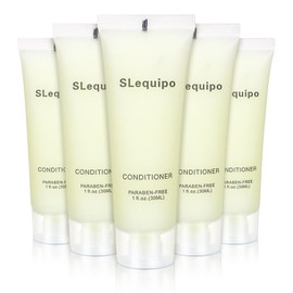 Travel Size Conditioner Bulk (1 fl oz, 30 Pack), Refreshing Hotel Conditioner, Mini and Small Size Conditioner Gel, Guest Hotel Toiletries in Bulk - Mini Conditioner, Clear Container