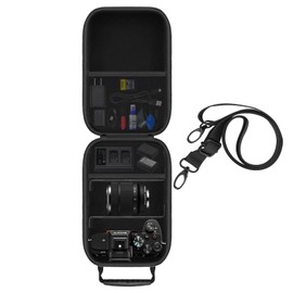 HESPLUS Hard Travel Carrying Case Compatible with Sony Alpha 7 II III IV/7R V/Sony a7 ILCE7M3 Full-Frame Mirrorless Camera and Cable, Charger, Battery, SD Card and Other Accessories, Black (Case Only)