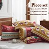 Bonlino Christmas Queen Comforter Set - 4 Pieces Christmas Fluffy