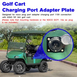 Golf Cart Charging Port Adapter Compatible with Noco GCP1 15A AC Port Plug