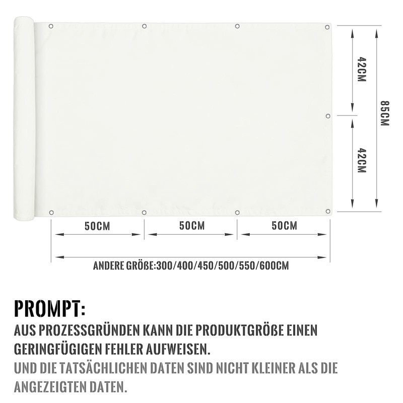 BK001P Premium Balcony Canopy