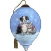 Ne'Qwa Art 7211110 Bundled in Love Hand-Painted Blown Glass Ornament,