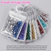 Elegaperma 100pcs Diamond Art Bags for Beads, 4.33 x 2.7