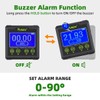 Huepar Digital Angle Gauge Protractor, Electronic Bubble Angle Finder Dual