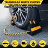 ROBLOCK Wheel Chocks (2pair/4pack with Rope) for RV Trailer Camper