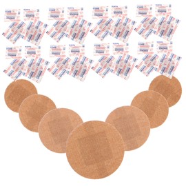 Generic 80pcs Round Breathable Flexible Bandages Portable Finger Caring Bandages for Outdoor Activities Airy for Comfort and for Travel Essentials