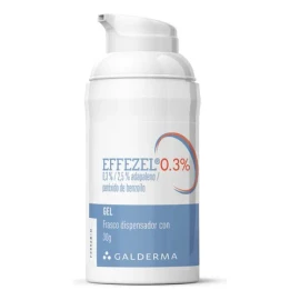 Gel Facial Antiacné Efezel 0.3 Galderm 30 Ml 30 G Grasa Día/noche