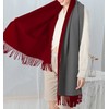 Woogwin Winter Cashmere Scarf Wool Pashmina Shawls for Women Long