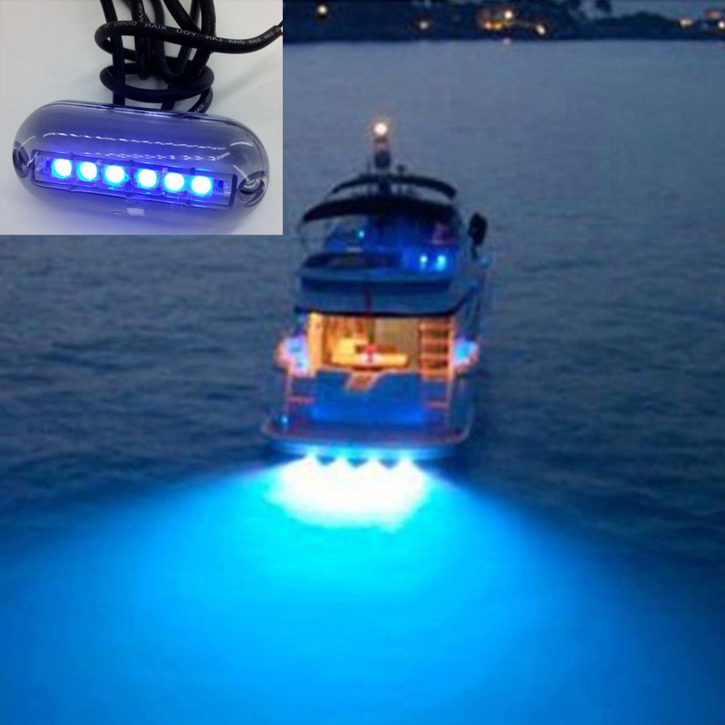 12V 6LED Boat Transom Lights LED Light for Lighting Swimming