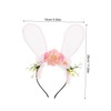 VICASKY Easter Bunny Headband for Girls and Women Floral Hair