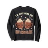 I'm Just Here For Hot Chocolate Marshmallow Cocoa Humor Sweatshirt