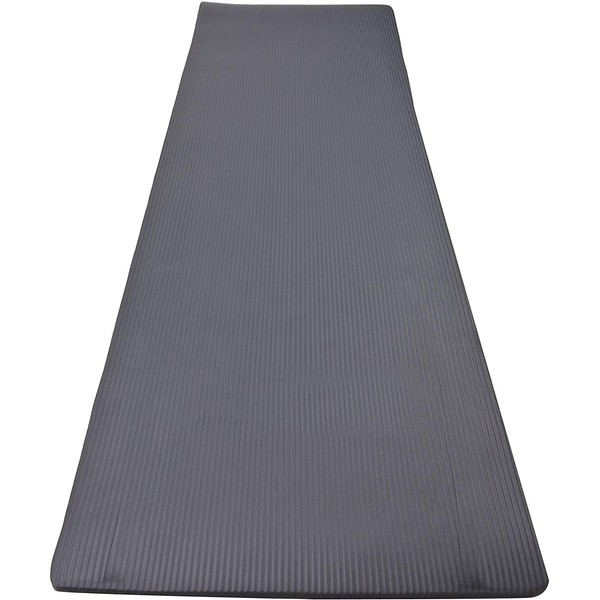 GoFit Thick Foam Fitness Mat - With Carrying Strap, Gray