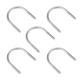 sourcing map U-Bolts 5pcs 1.54"(39mm) Inner Width 60mm Length M6-1x60mm 304 Stainless Steel U-Bolt Fastener for 38mm Pipe Dia