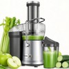 GDOR Powerful 1200W Juicer with Larger 3.2" Feed Chute, Titanium