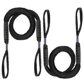 2 Stück Festmacher Seil, 120 cm Bungee Dock Line, Festmacher Seil Für Boote Dock, Bootszubehör Für Dock Für Boote, Kajak, Jetski, Pontoon, Kanu (Schwarz)