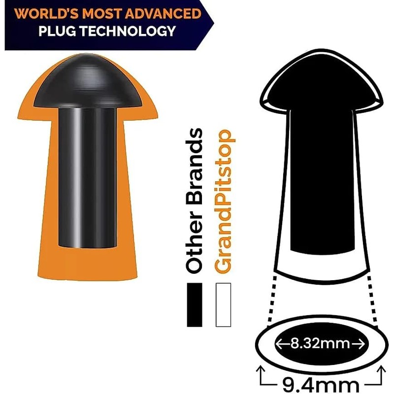 GRAND PITSTOP Replacement Mushroom Plugs for tubeless Tire Puncture Repair