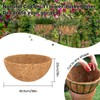 XYSM Hanging Baskets Liners for Plants Outdoor ，Coconut Liners for