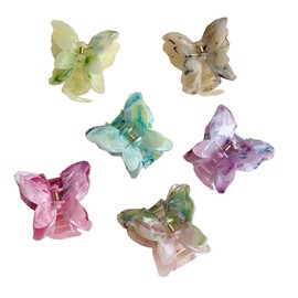 zaoalife Butterfly Hair Claw Clips Beautiful Floral Butterfly Girls Hair Claw Clips Jaw Clips Cute Hair Accessories for Women Girls Thick Thin Hair