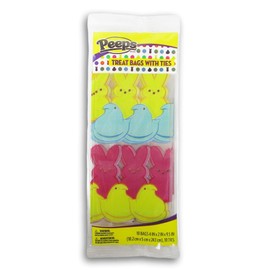 Easter Crafts Spring Bunny Peeps Cello Loot Treat Bags - 10 Count