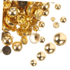 Minkissy 1000pcs Half-Circle Pearl Nail Charms Colorful DIY Decorations for Manicure Convenient Nail Art Adornments Compact for Easy Application