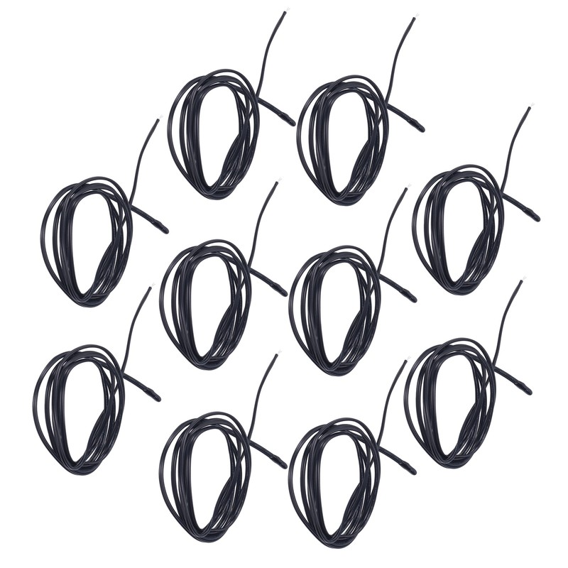 10Pcs NTC Thermistor Sensor PVC Epoxy Resin NTC Temperature Probe