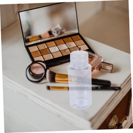 WOONEKY Travel Size Makeup Remover Bottles Pump 160ml Plastic Dispensing Bottles for Toiletries Set of 4