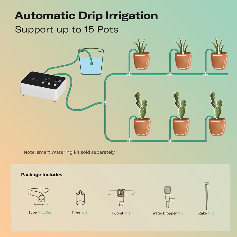 THIRDREALITY Plant Watering System Accessories for Smart Watering Kit