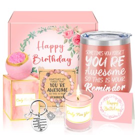 Birthday Pamper Gifts for Women, Birthday Present for Her Wife Mum Sister Friends Bestie Ladies Birthday Hamper Gifts Well being Get Well Soon Gifts by Sheinly