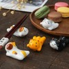speed mao Cute Cat Ceramic Chopsticks Rest Karatory Set of