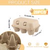 TZEKING Pack of 20 egg boxes, 6-cell, reusable egg boxes,