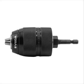 Drill Chuck for Impact Drivers | Vega Keyless Drill Chuck Adapter 1/2" Dr to 1/4 Hex Shank Convert Cordless Screwdrivers into Power Drills