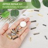 YELARXI Zipper Repair Kit, Metal Zipper Latch Slider Retainer Insert