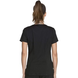 Infinity Cherokee V-Neck Women's Nurse Scrub Top, 4-Way Stretch, Superior Performance and Comfort Plus Size CK623A, 2XL, Black