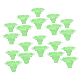 PACKOVE 20Pcs Ice Cream Flower Cups Durable Dessert Storage Cups for Smoothies Jelly and Snow Cones Made of Material for Parties and Events